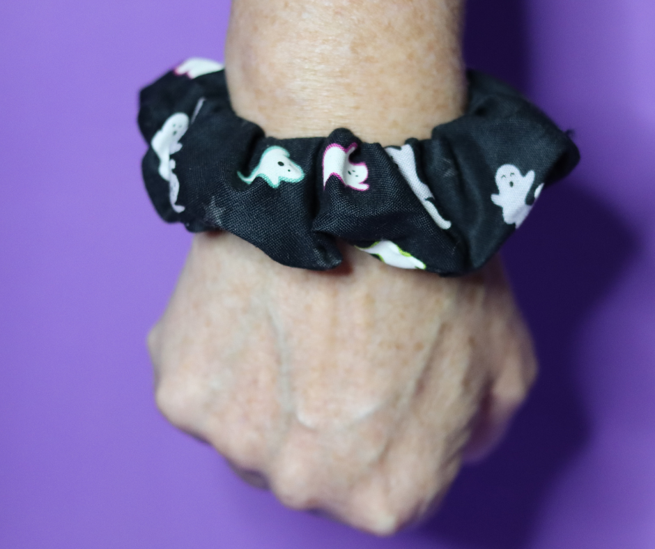 Halloween Ghost Hair Scrunchie