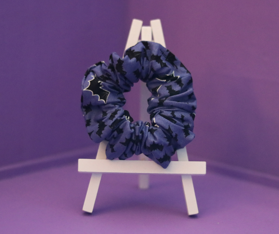 Halloween Bat Hair Scrunchie