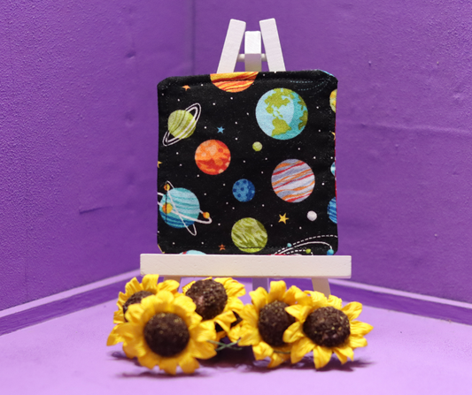 Space Themed Fabric Corner Bookmark